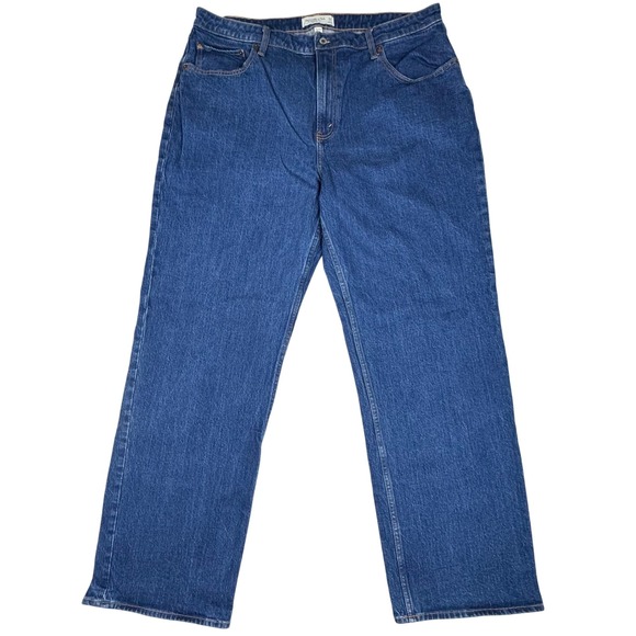 Abercrombie & Fitch 90s Relaxed Jeans High Rise Curve Love Sz 34 Long(fit 37x32) - Picture 1 of 8